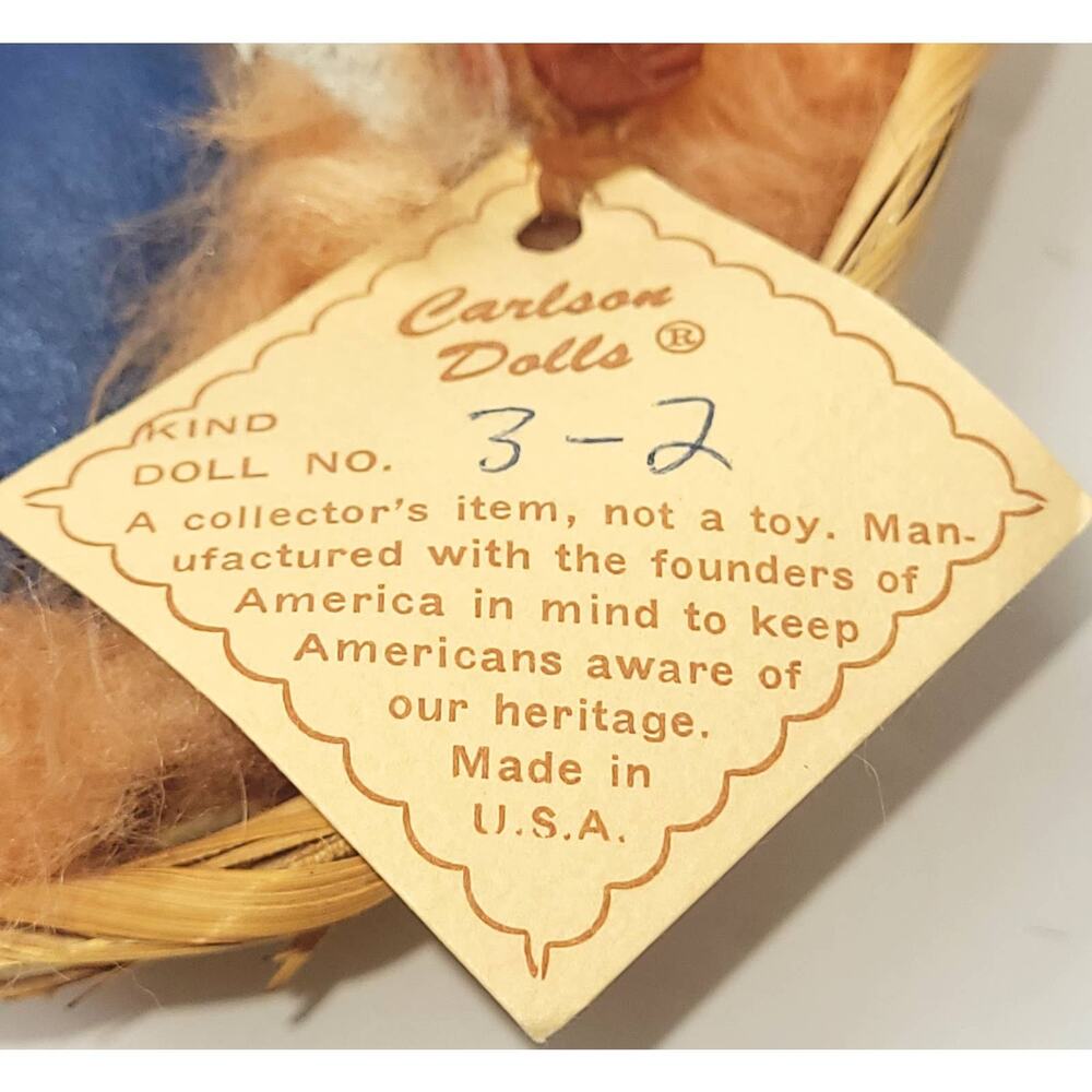 4" Vintage #'d Carlson Dolls Native American Baby Doll Aware of Our Heritage - Picture 4 of 5